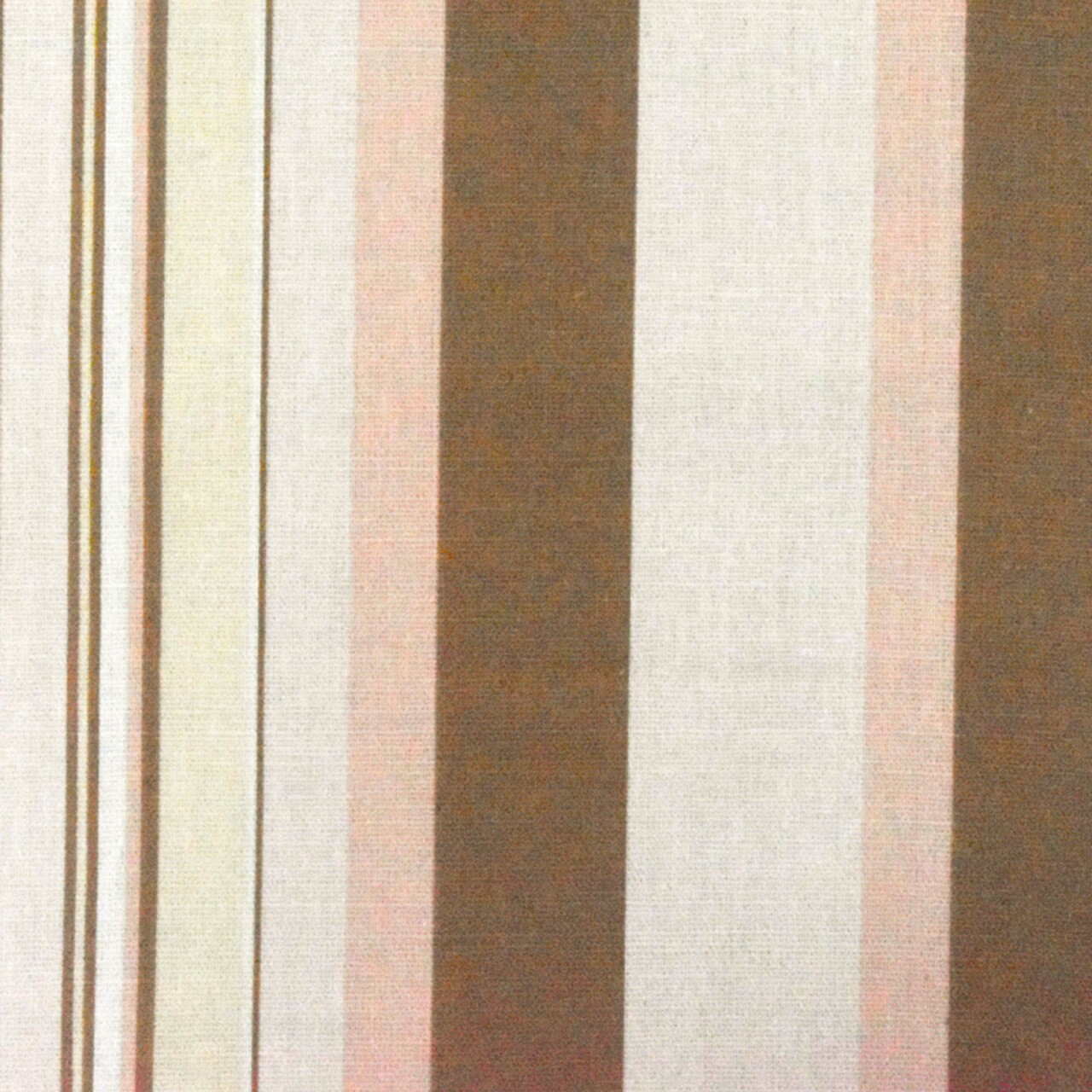 Beige-Pink-Multi Stripe Printed Slub Cotton Woven Shirting Fabric By the Yard
